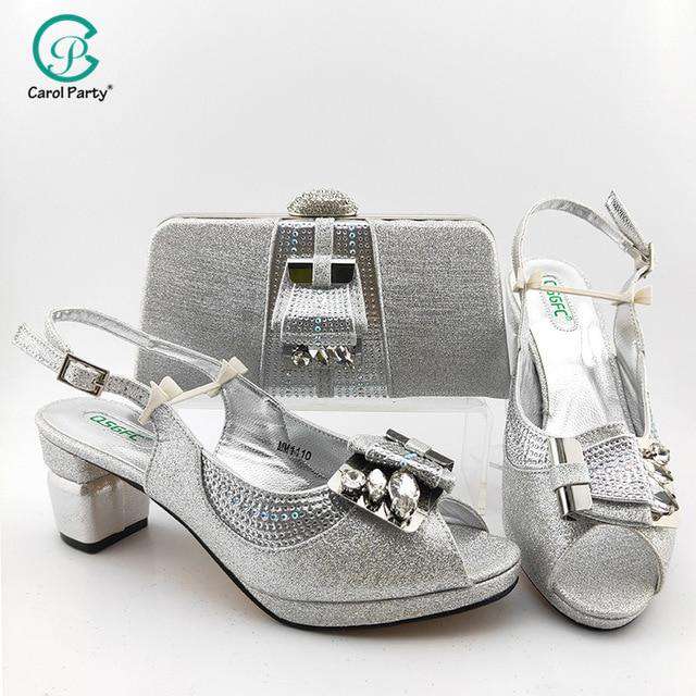 2020 New Arrival Italian design Shoes with Matching Bags for Wedding Wine Color Nigerian Women Wedding Shoes and Bag Set - Gustobene