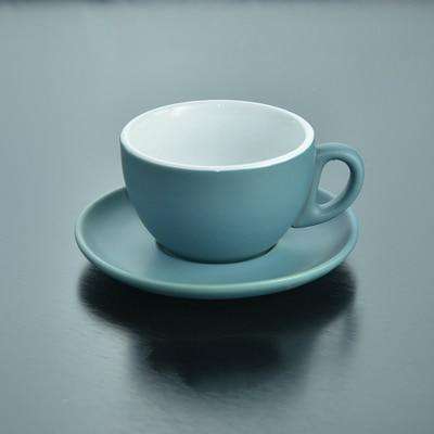 Simple Style Matting Italian Espresso Tasse Cup Saucer Sets Bardak Matt Oolong Tea Nespresso Latte Ceramic Coffee Cup Tazas Copo