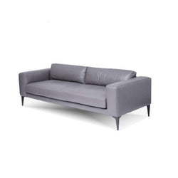 Foshan Italian minimalist modern small apartment living room fake leather sofa Nordic three seater pu  sofa - Gustobene