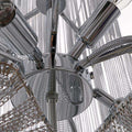 Italian Design Silver Art chandelier - Gustobene