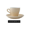 Espresso cup Italian small ceramic latte cappuccino cup saucer set single mini espresso coffee shop cafe drinkware - Gustobene