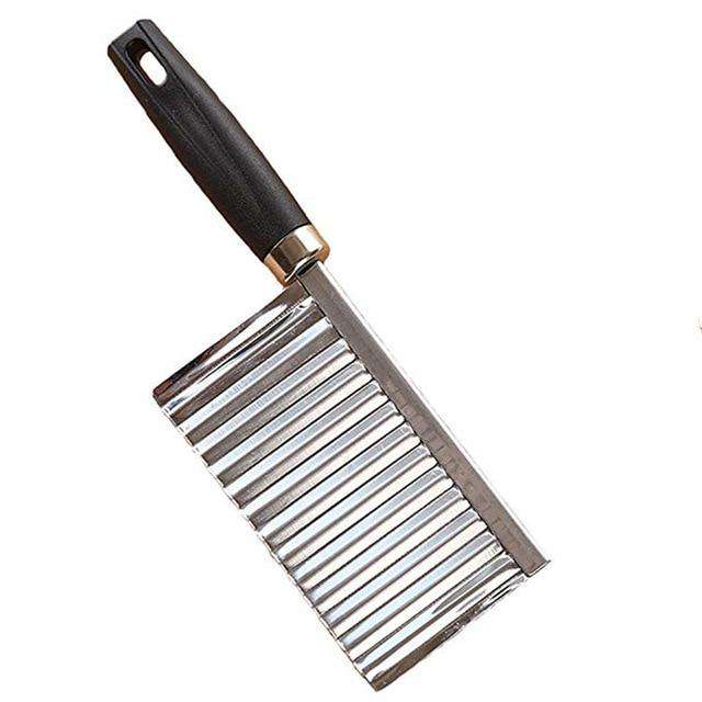 Potato Wavy Edged Knife Stainless Steel Kitchen Gadget Vegetable Fruit Cutting Peeler Cooking Tools kitchen knives Accessories