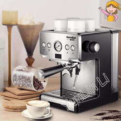 Coffee Maker 15 Bar Cafetera Steam Semi-automatic Cafeteira Milk Bubble Coffee Machine for Home CRM3605 - Gustobene