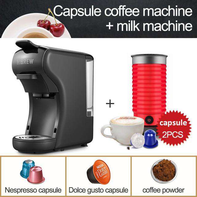 HiBREW Capsule Coffee Machine Full Automatic With Hot & Cold Milk Foaming Machine - Gustobene