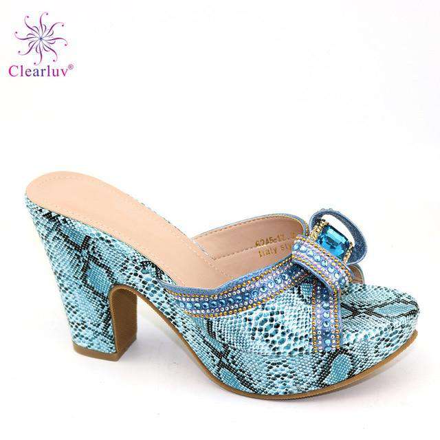 New Arrrival Italian Design Women Shoes Decorated with Rhinestone Summer Shoes Big Size Ladies Shoes High Heels Party Pumps