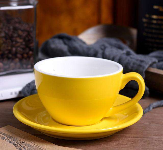 Pull Flower Coffee Mugs Italian Milk Cups And Saucer Ceramic Small Capacity Espresso Colors Optional Afternoon Tea Latte Cafe