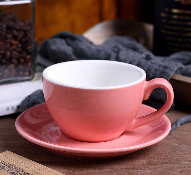 Pull Flower Coffee Mugs Italian Milk Cups And Saucer Ceramic Small Capacity Espresso Colors Optional Afternoon Tea Latte Cafe