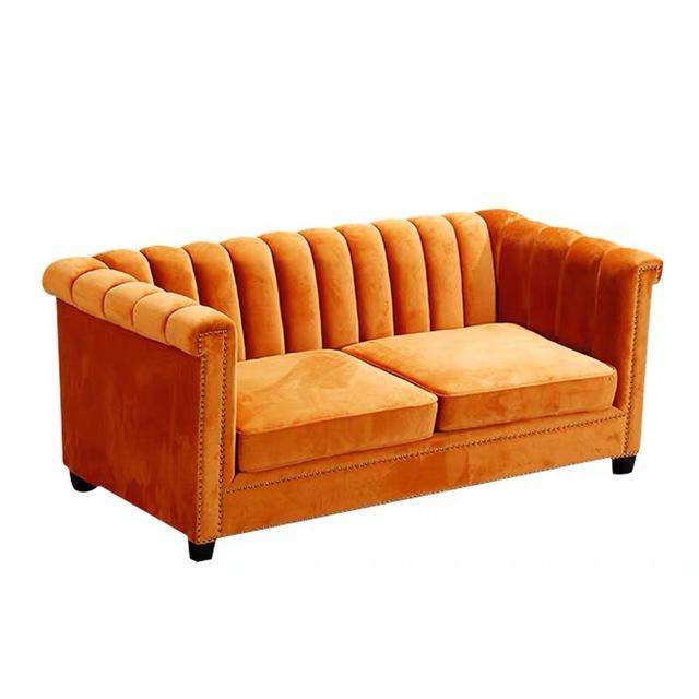U-BEST Luxury Italian Style Design Furniture Living Room Royal Velvet Classic Sofa Set,Modern couch living room furniture