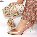 doershow wine Shoe and Matching Bag Set African Shoes and Matching Bags Italian Matching Shoes and Bags for ladyPartys!SYT1-6 - Gustobene