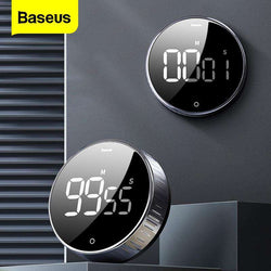 Baseus LED Digital Kitchen Timer For Cooking Shower Study Stopwatch Alarm Clock Magnetic Electronic Cooking Countdown Time Timer - Gustobene