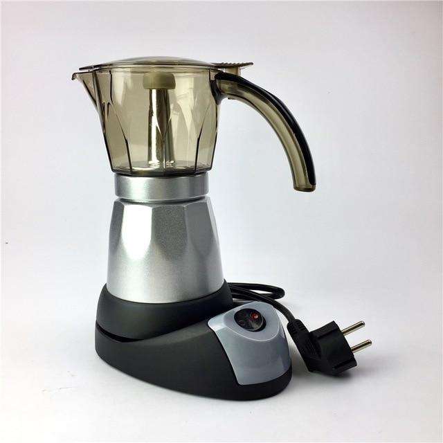 6cups 300ml Electric Espresso Coffee Maker Italian Moka Coffee Pot Percolator Coffee Moka Pot v60 Filters Mocha Coffe Machine - Gustobene