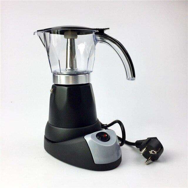 6cups 300ml Electric Espresso Coffee Maker Italian Moka Coffee Pot Percolator Coffee Moka Pot v60 Filters Mocha Coffe Machine - Gustobene