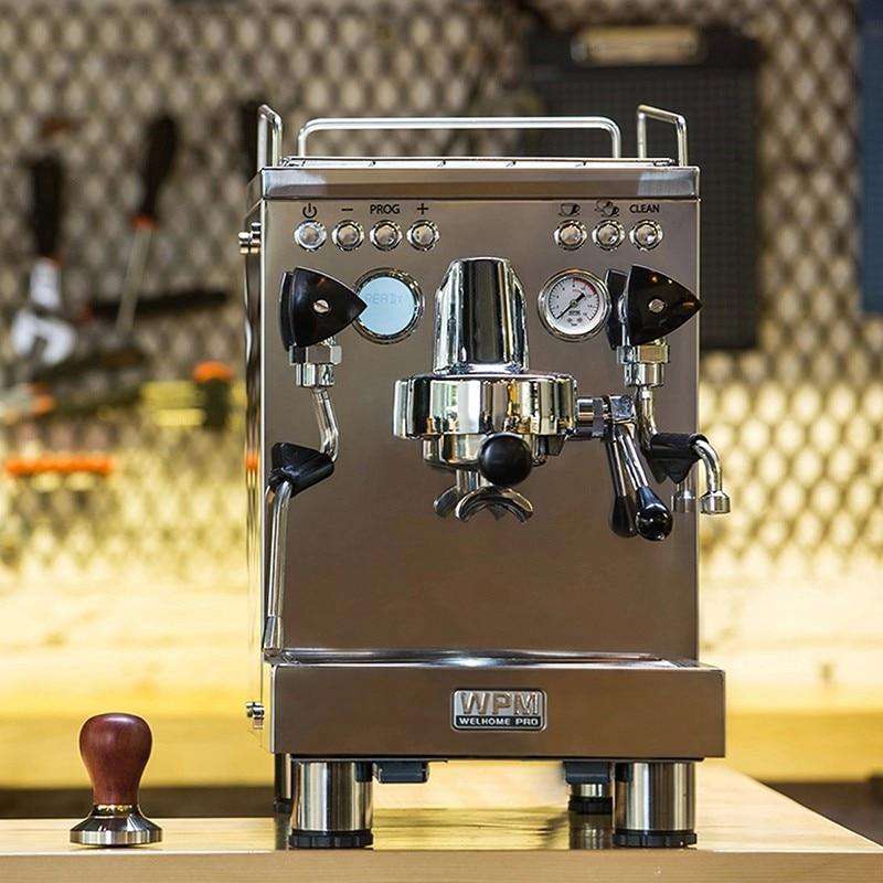 Household Professional Semi-automatic Coffee Machine Commercial Electric Control Double Pump Triple Heating Stainless Steel - Gustobene