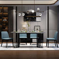 Rama Dymasty Italian  Dining Room Set Home Furniture modern marble dining table and  chairs,rectangle table