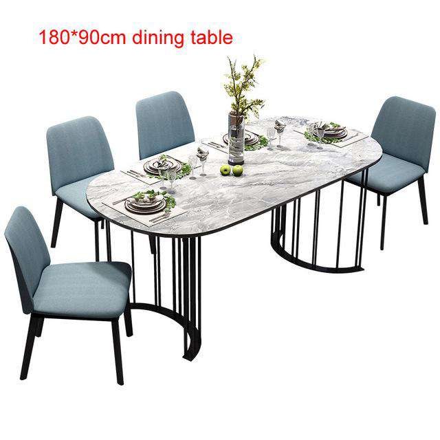 Rama Dymasty Italian  Dining Room Set Home Furniture modern marble dining table and  chairs,rectangle table