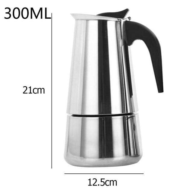 Coffee Makers Italian Top Moka Espresso Cafeteira Expresso Percolator 100/200/200/450 ML Stovetop Coffee Maker Pot - Gustobene