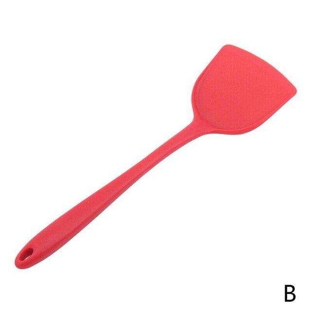 1pc High Quality Silicone Spatula Kitchen Non-stick High Temperature Resistant 230 Degree Chinese Spatula for Egg Fish Baking - Gustobene