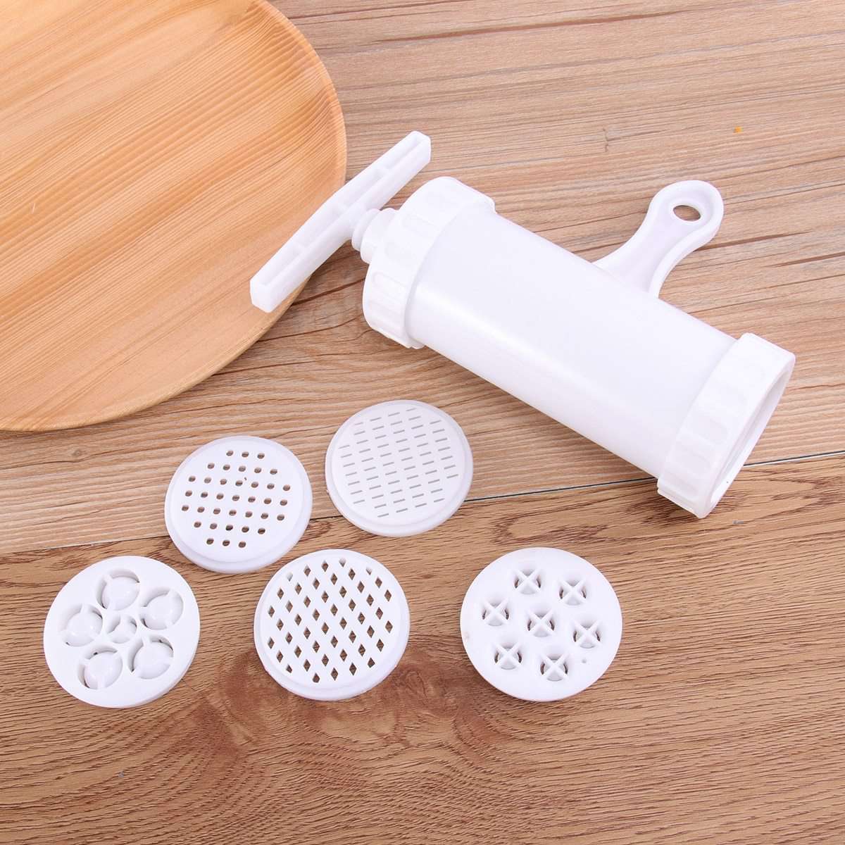 2Pcs Household Mini Manual Noodle Maker Space Saving Dough Press Machine Sausage Filling Machine Creative Pasta Noodle Maker - Gustobene