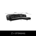 Cloth sofa small apartment Nordic modern minimalist down latex straight line Italian minimalist sofa - Gustobene