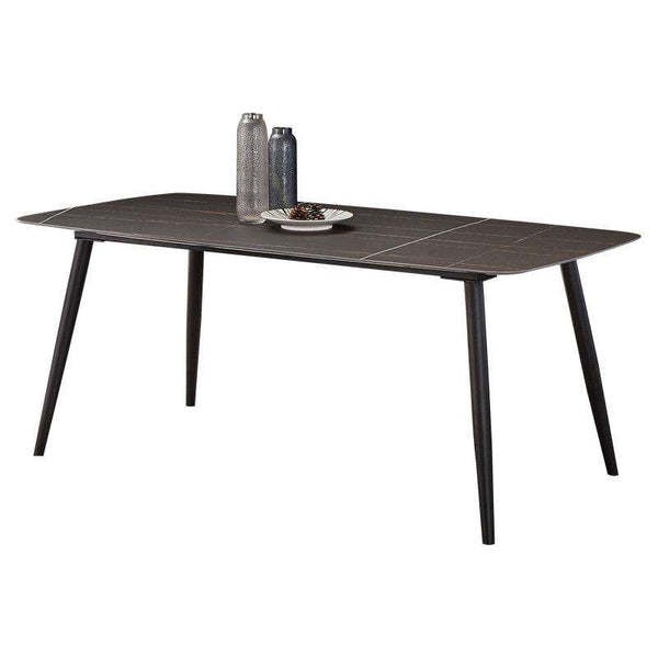 Nordic imported rock slab dining table rectangular minimalist home modern Italian marble dining table - Gustobene
