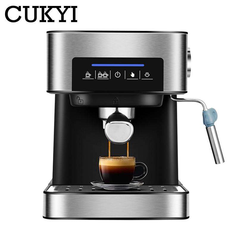 CUKYI Italy espresso coffee machine 20 BAR High Pressure Steam semi automatic coffee maker Milk Bubble Coffee Makers EU US plug - Gustobene