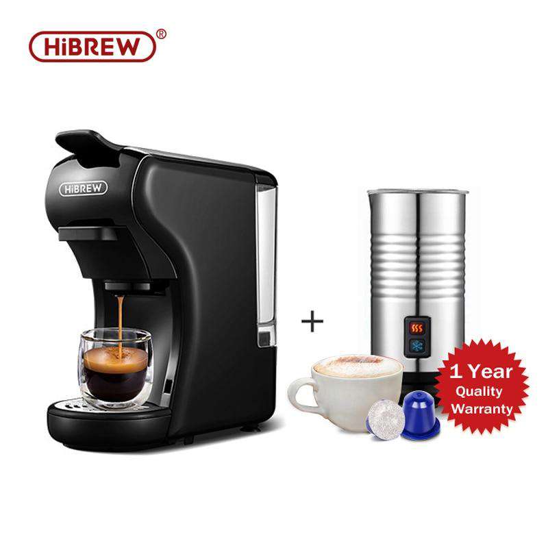 HiBREW Capsule Coffee Machine Full Automatic With Hot & Cold Milk Foaming Machine - Gustobene