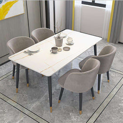Modern dining table dining room furniture design, Italian luxury hotel dining room marble fashion simple and firm dining table