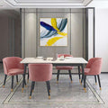 Modern dining table dining room furniture design, Italian luxury hotel dining room marble fashion simple and firm dining table