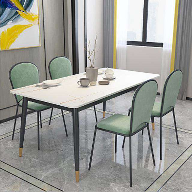 Modern dining table dining room furniture design, Italian luxury hotel dining room marble fashion simple and firm dining table