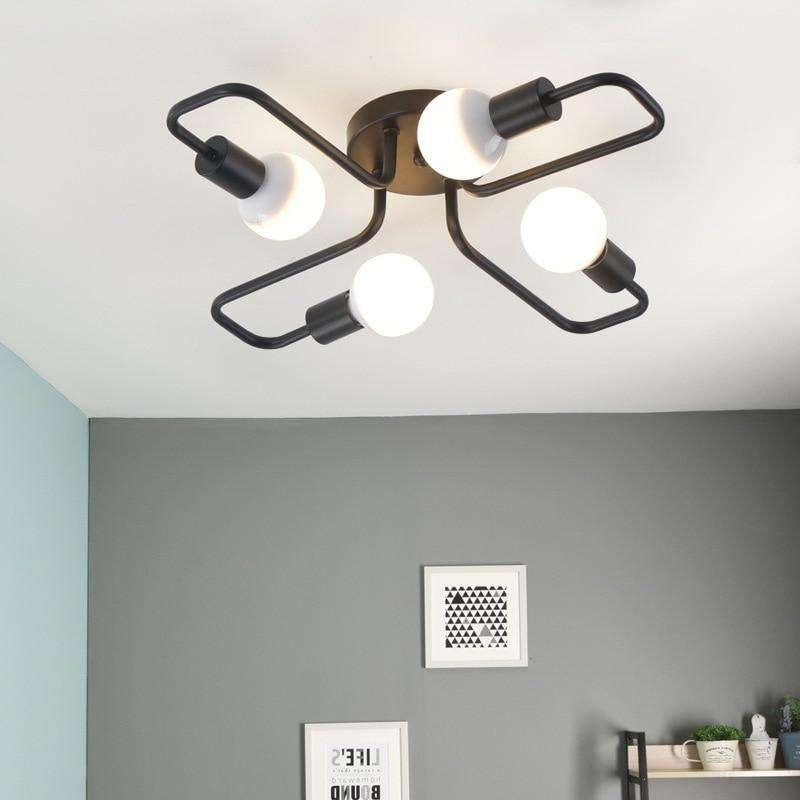 Multiple Rod Metal Chandelier - Gustobene