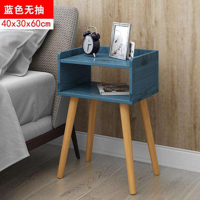 Bedside cabinet custom bedroom furniture Italian simple modern solid wood economical bedside storage cabinet - Gustobene