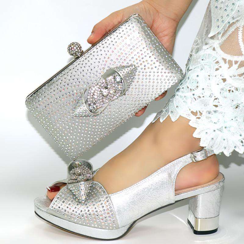 doershow beautiful Italian Matching Shoes And Bag Set African Style Ladies  Shoes And Bag To Match For Wedding Dress!HIM1-22 - Gustobene