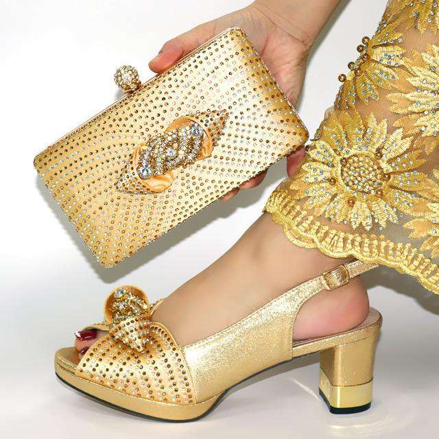 doershow beautiful Italian Matching Shoes And Bag Set African Style Ladies  Shoes And Bag To Match For Wedding Dress!HIM1-22 - Gustobene