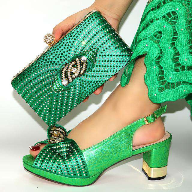 doershow beautiful Italian Matching Shoes And Bag Set African Style Ladies  Shoes And Bag To Match For Wedding Dress!HIM1-22 - Gustobene