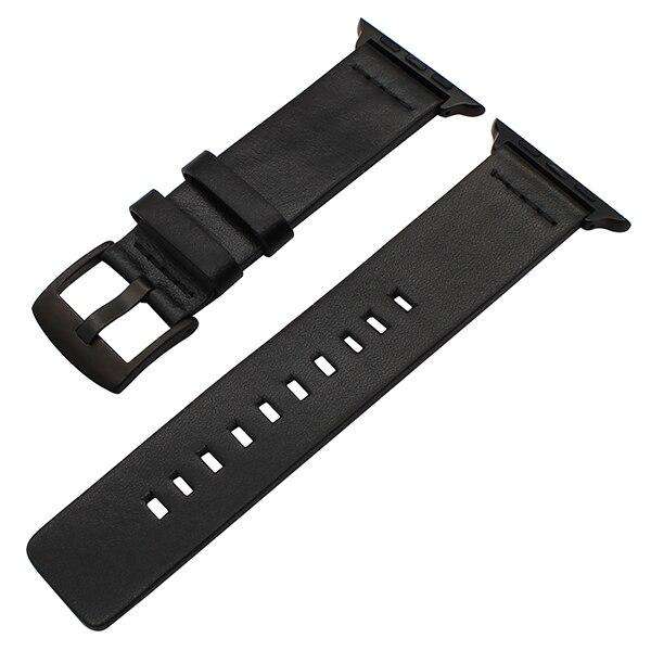 Italian Oily Leather Watchband for iWatch Apple Watch 38mm 40mm 42mm 44mm Series 5 4 3 2 1 Watch Band Steel Clasp Strap Bracelet
