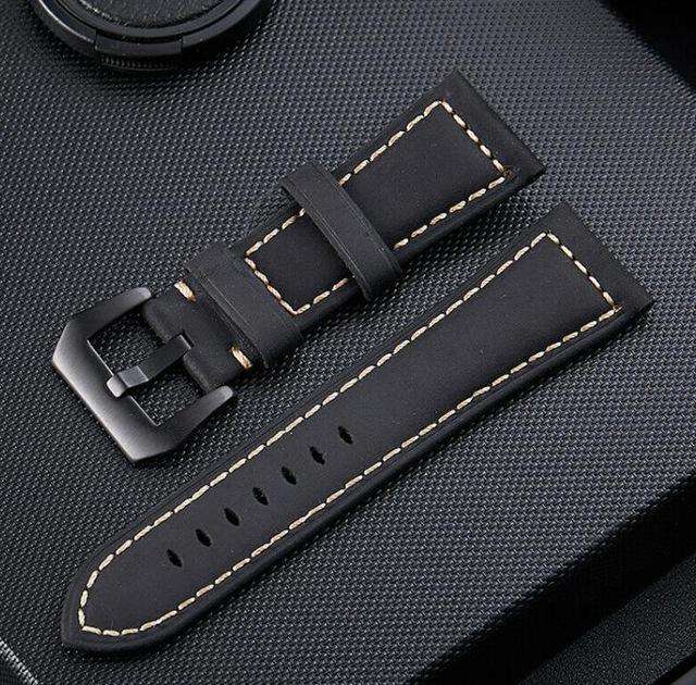 Italian Genuine Leather Watchband for Suunto 9/Ambit 3 Vertical/Spartan Sport HR Handmade Watch Band Sport Wrist Strap Bracelet - Gustobene