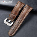 New Arrive Genuine Leather Strap 20 22 24 26mm Italian Imported High Quality Leather Sports Rough Thick Strap for Men Watch
