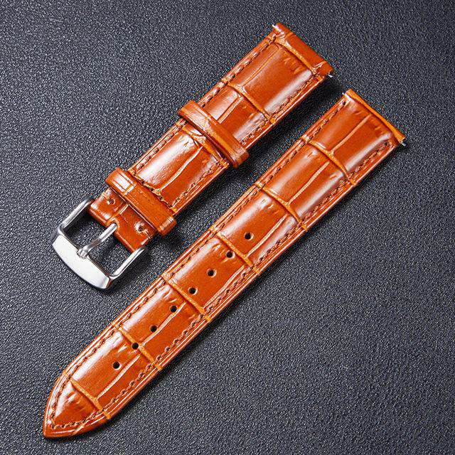 Italian Vintage Genuine Leather Watchband 22mm for Samsung Gear S3 Galaxy Watch 46mm Quick Release Band Steel Buckle Wrist Strap