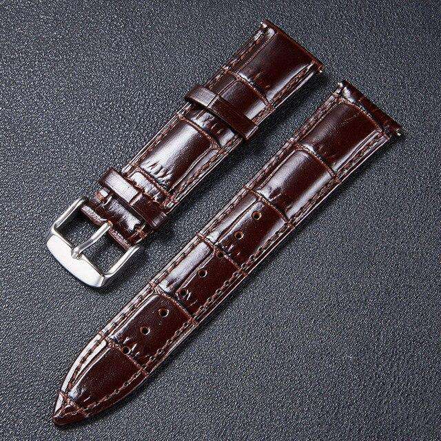 Italian Vintage Genuine Leather Watchband 22mm for Samsung Gear S3 Galaxy Watch 46mm Quick Release Band Steel Buckle Wrist Strap