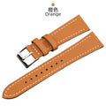 Italian palm pattern leather watchband 18 19 20MM, epsom leather and men's leather strap, retro leather strap
