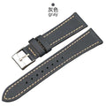 Italian palm pattern leather watchband 18 19 20MM, epsom leather and men's leather strap, retro leather strap