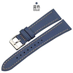 Italian palm pattern leather watchband 18 19 20MM, epsom leather and men's leather strap, retro leather strap