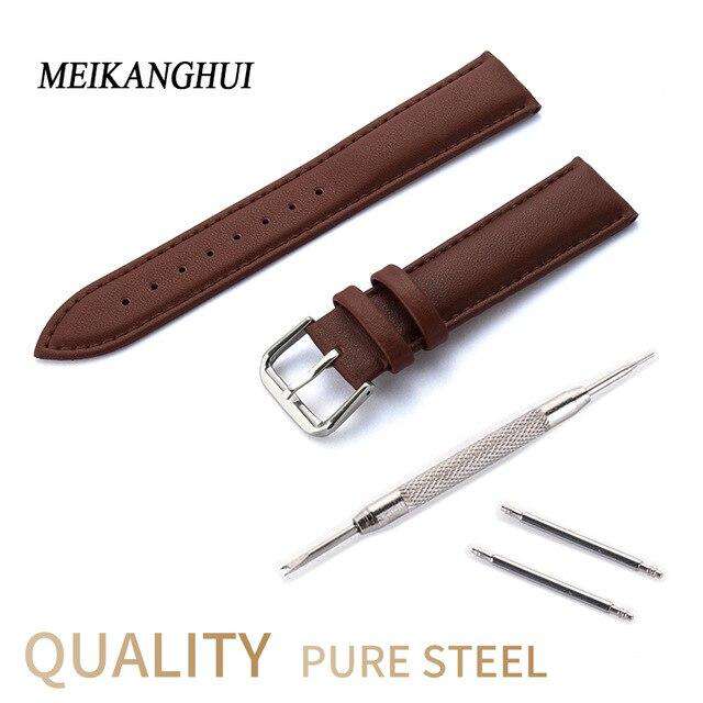 Handmade Italian Leather Watchbands 14 15 16 17 18 19 20 21 22 23 24 MM Retro Men's Soft Watchbands Calfskin Strap Fast Delivery - Gustobene