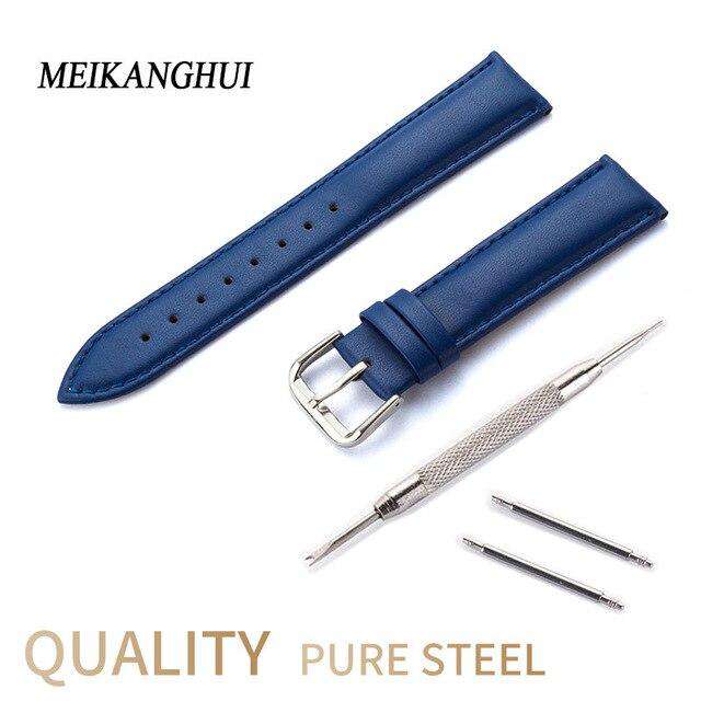 Handmade Italian Leather Watchbands 14 15 16 17 18 19 20 21 22 23 24 MM Retro Men's Soft Watchbands Calfskin Strap Fast Delivery - Gustobene
