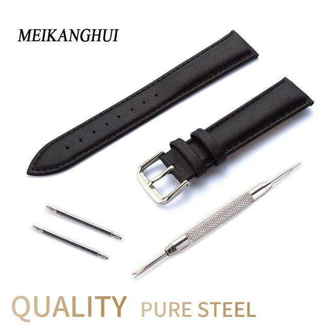 Handmade Italian Leather Watchbands 14 15 16 17 18 19 20 21 22 23 24 MM Retro Men's Soft Watchbands Calfskin Strap Fast Delivery - Gustobene