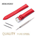 Handmade Italian Leather Watchbands 14 15 16 17 18 19 20 21 22 23 24 MM Retro Men's Soft Watchbands Calfskin Strap Fast Delivery - Gustobene