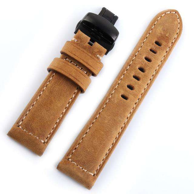 Italian Genuine Leather Watchband 22mm Quick Release for Samsung Gear S3 Classic Frontier Gear 2 Neo Live Watch Band Wrist Strap - Gustobene
