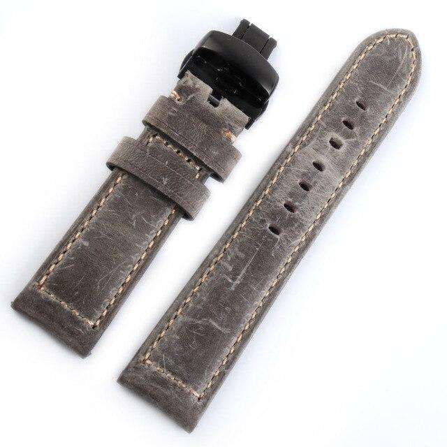Italian Genuine Leather Watchband 22mm Quick Release for Samsung Gear S3 Classic Frontier Gear 2 Neo Live Watch Band Wrist Strap - Gustobene