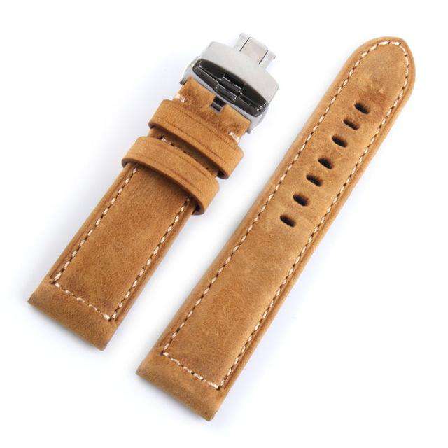 Italian Genuine Leather Watchband 22mm Quick Release for Samsung Gear S3 Classic Frontier Gear 2 Neo Live Watch Band Wrist Strap - Gustobene