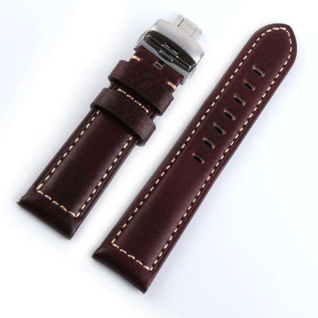 Italian Genuine Leather Watchband 22mm Quick Release for Samsung Gear S3 Classic Frontier Gear 2 Neo Live Watch Band Wrist Strap - Gustobene